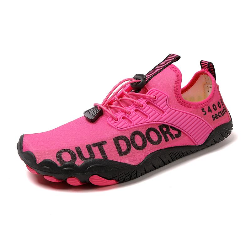 Neue Sommer Eltern-Kind Fitness Outdoor Barfuß Strand Badeschuhe Schnelltrocknend Atmungsaktiv Wandern Leichtgewicht Wasserschuhe 39 rosa