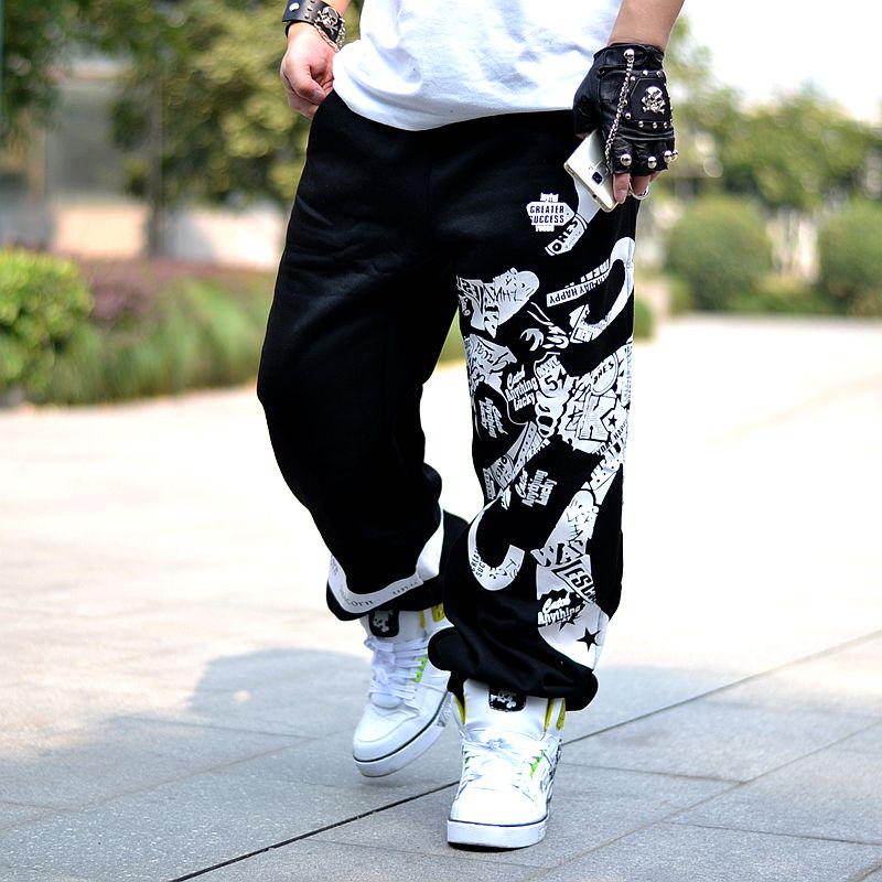 Havanaa007 Herrenmode, lässig, sportlich, Persönlichkeit, Straße, Hip-Hop-Hose, Übergröße L
