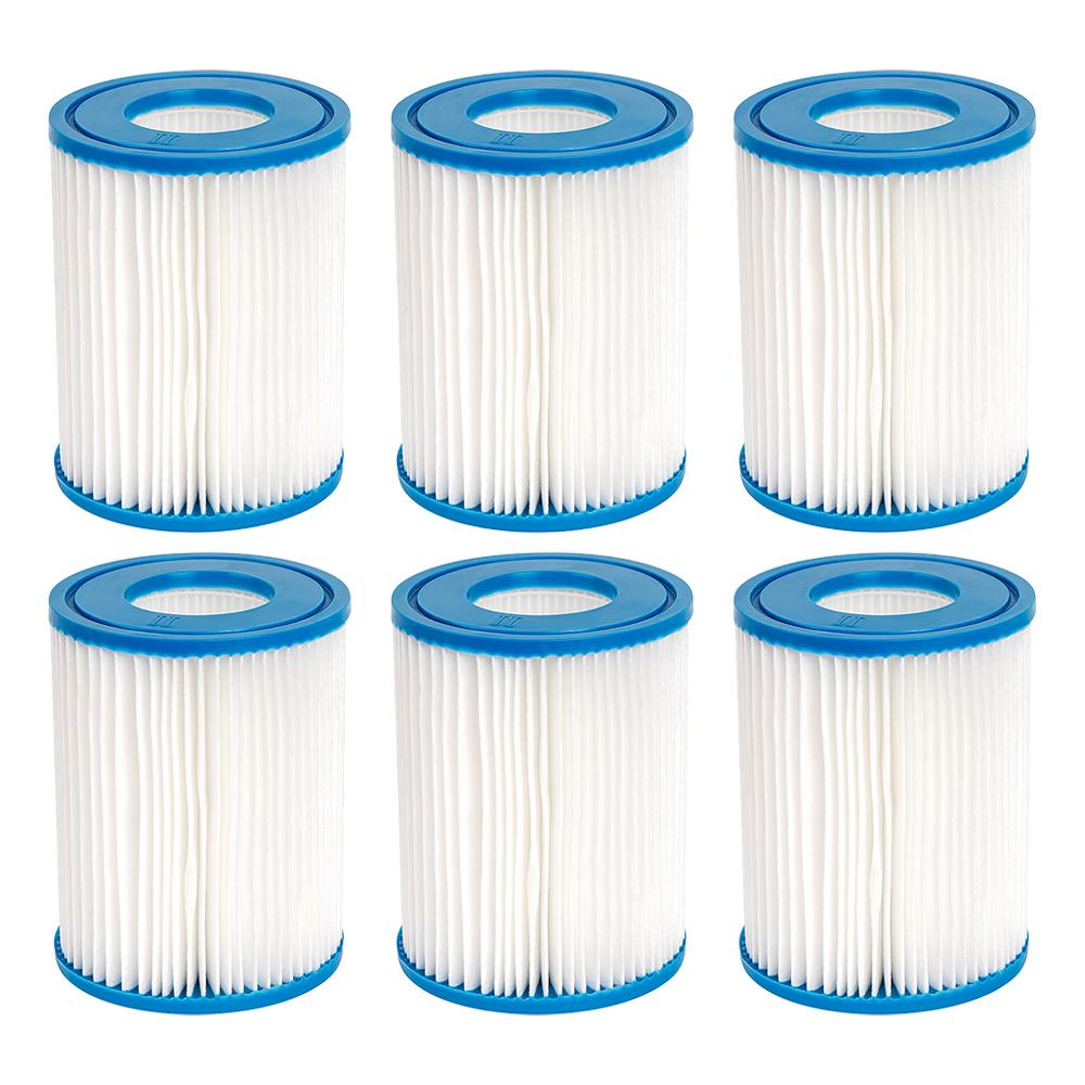 Typ II Poolfilterkartusche Für Bestway 58094, Bestway 58383 58386 530/800 GPH Kartuschenfilterpumpe Lay-Z-Spa