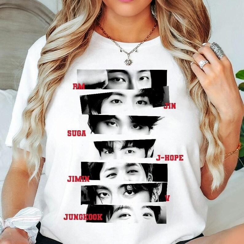2026 Sommer Mode T-Shirt Bangtan Boys Arirang Augen Vintage Shirt, Kpop 2026 Tour Shirt, Bangtan Boys Arirang T-Shirt, Bangtan Badeshirt XXXL