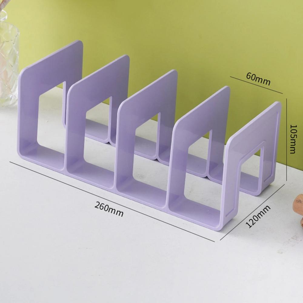 Mehrzweck-Buchstützen, Bücherregal, Bücherregal, Schreibtisch-Bücherregal für Bücher, CDs, Zeitschriftensammler, Schul- und Bürobedarf