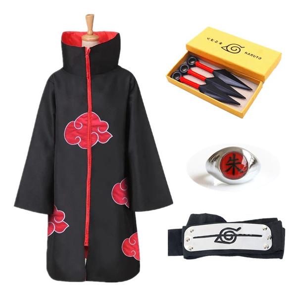 Akatsuki Uchiha Itachi Cosplay Kostüm Halloween Party Kostüme Kind Erwachsener Umhang Umhang XXL