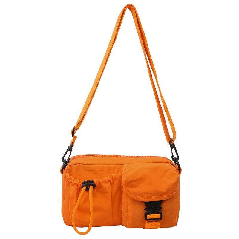 Kleine Tasche Leichte Herren Mini Umhängetasche Damen Handy-Tasche Kleine quadratische Tasche orange