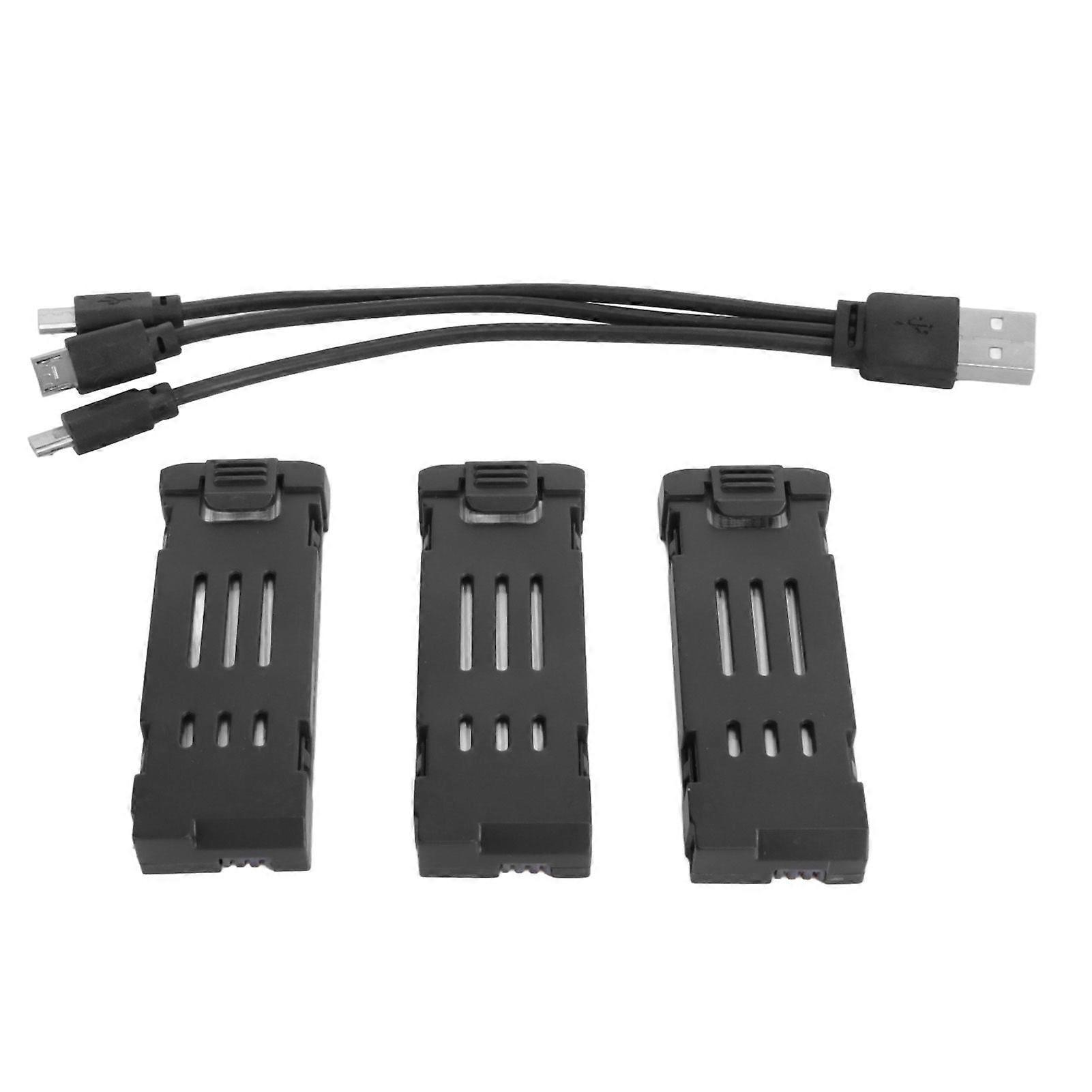RC Drohne Li-Akku 3,7V 1800mAh Fernsteuerung UAV-Akku für E58 E68 JY109 998PRO Quadcopter 3 Stück