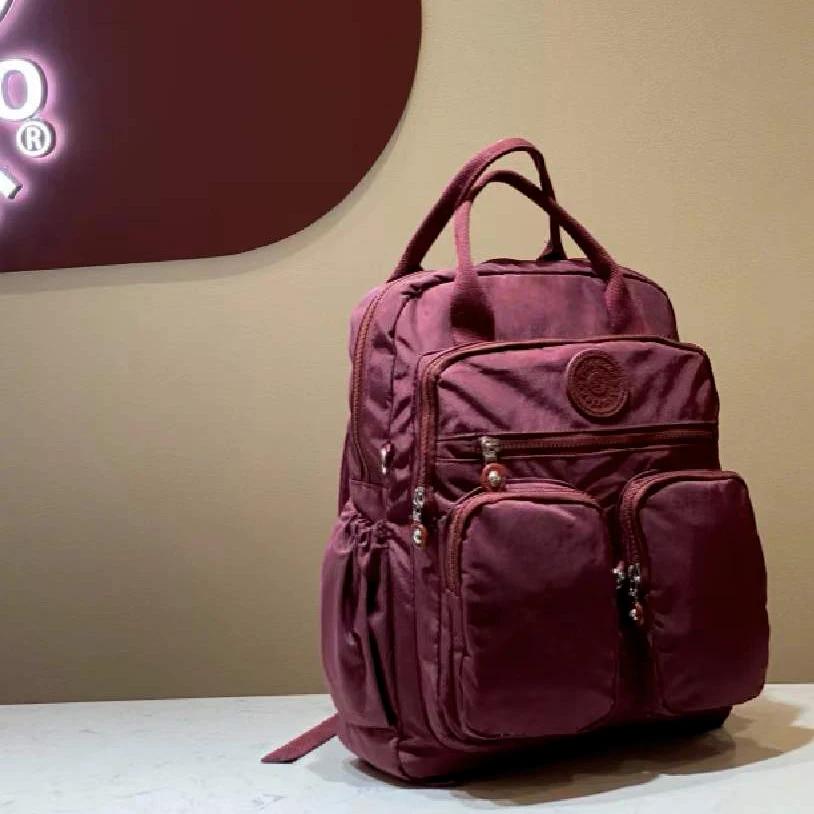 Modischer Damen-Rucksack, wasserdicht, Nylon, weicher Griff, solide, mehrere Taschen, Reise-Reißverschluss, feminine Schultaschen, Laptop-Rucksack