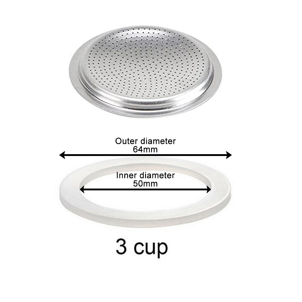 Kaffee Dichtung für Kaffee Espresso Moka Herdkanne Oberteil Silikon Gummi Gummidichtung Espresso Maschinen Kaffee Teile