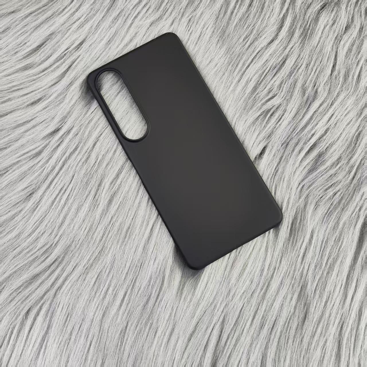 Ultradünne Matte Hart-PC-Handyhülle Für Sony Xperia 1 VII 10 V IV 5 III 1 V 10 III IV Stoßfest Einfarbig Abdeckung Bumper Hülle Sony Xperia 5 V schwarz