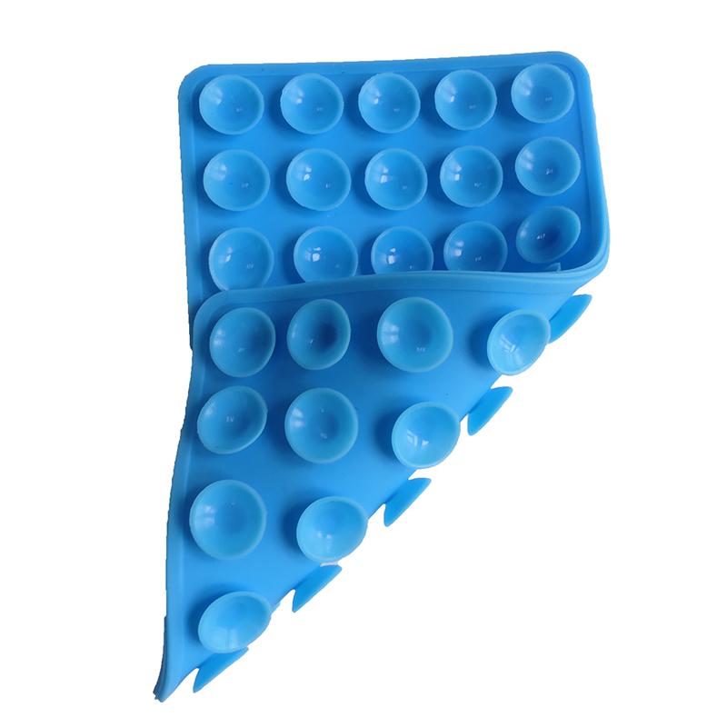 1 Stück selbstklebendes Saugnapf-Pad mit Rückseite für festes Pad, 40, doppelseitiges Silikon-Saugnapf für Handy-Befestigung, Saugnapf blau