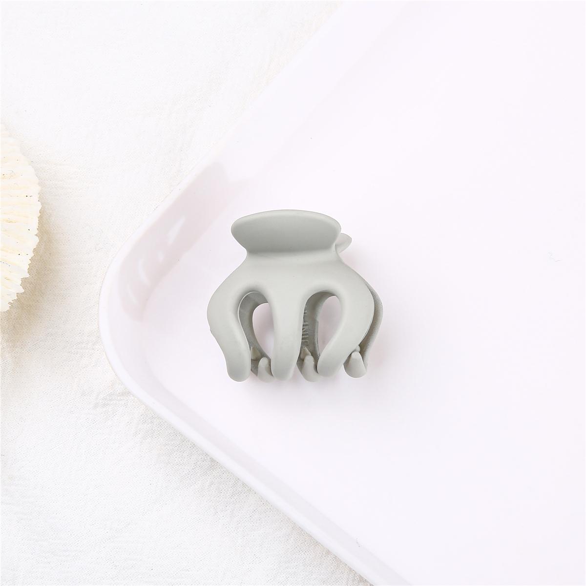 1Pc Mode Acryl Haar Klaue Für Frauen Damen Mädchen Make-Up Haar Barrettes Haar Zubehör Krabben Bad Clip Kopfbedeckungen grau