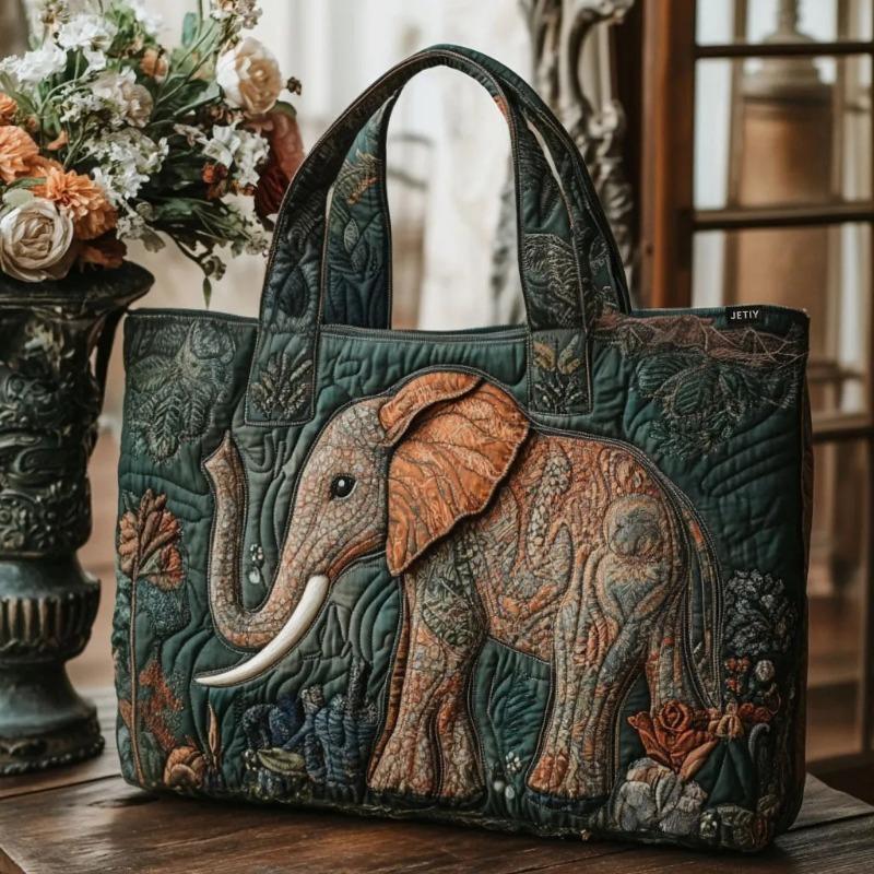 Langlebige Lässige Handtasche für Reisen, Einkaufen und den täglichen Weg zur Arbeit – Neu eingetroffene Handtasche mit Digitaldruck und Modischem Gestepptem Tote-Design 38x35x10cm gray