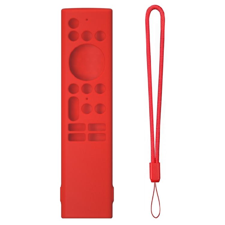 Silikon-Fernbedienungshülle für den täglichen Gebrauch, Perfekte Passform, Staubdicht, Erhöht die Haltbarkeit, Fernbedienungsgehäuse für TC9010 Fernseher rot