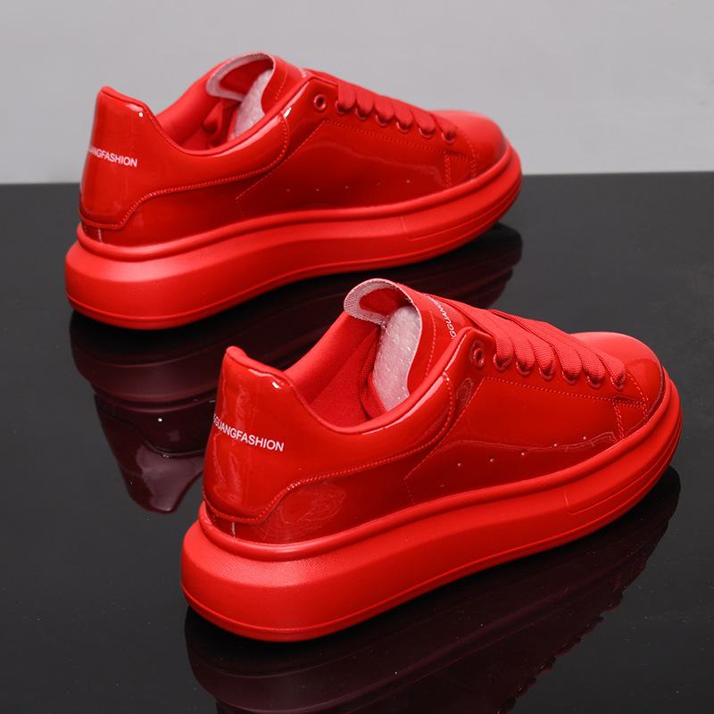 Marke schwarz weiß schuhe paare atmungsaktive casual schuhe männer und frauen tennis schuhe bequeme laufschuhe 40 rot