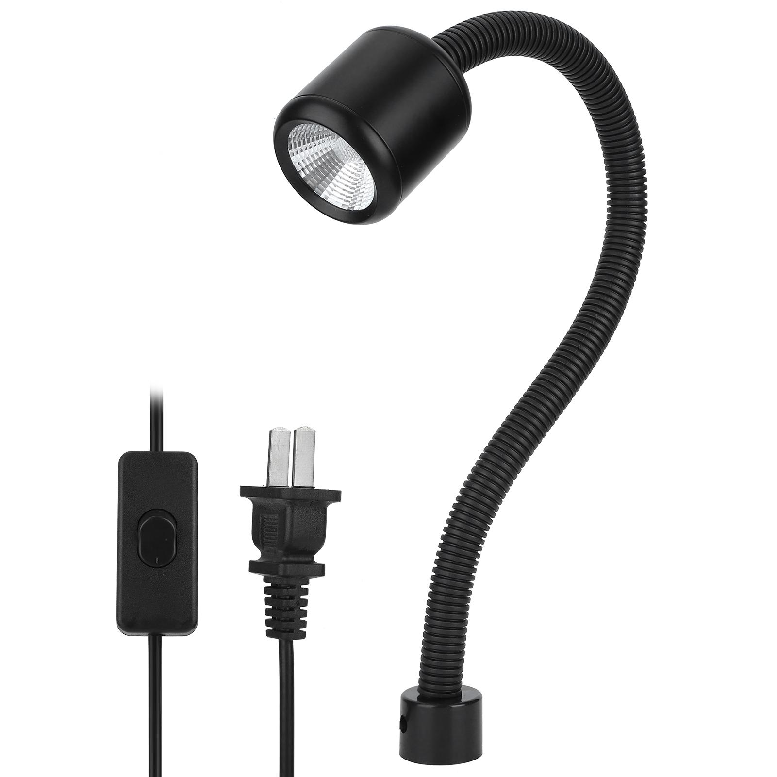 12W LED Magnetische Arbeitsleuchte Flexibler Schwanenhals für Werkzeugmaschinen Drehbank Industriebeleuchtung