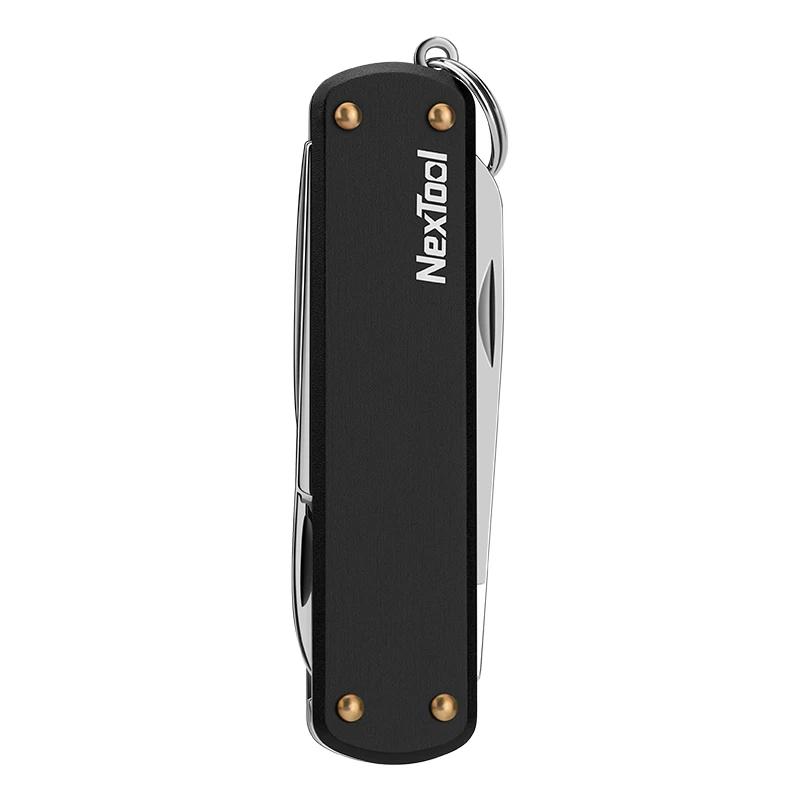 Xiaomi NexTool EDC Mini Messer Multitool Klappschere Schraubendreher Taschenmesser Tragbarer Outdoor Cutter Mehrzweck Reparaturwerkzeuge schwarz