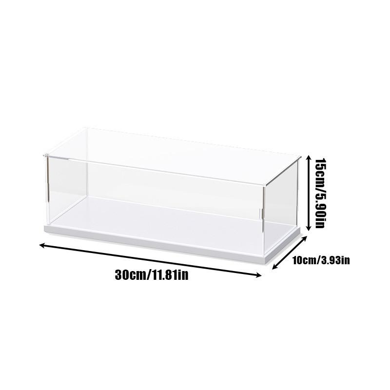 1 Stück transparente Acryl-Displaybox, Aufbewahrung, staubdichter Schutz, Vitrine, Desktop-Aufbewahrung, Heimaufbewahrung 30*10*15cm