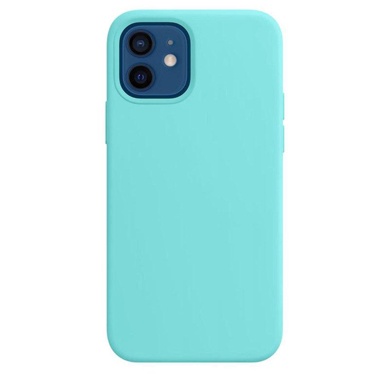Luxuriöse Silikonhülle für iPhone 13 Mini 15 14 Pro MAX Hüllen für Apple iPhone 11 12 13 Mini Vollständige Abdeckung mit Box iPhone 13 Mini hellblaue