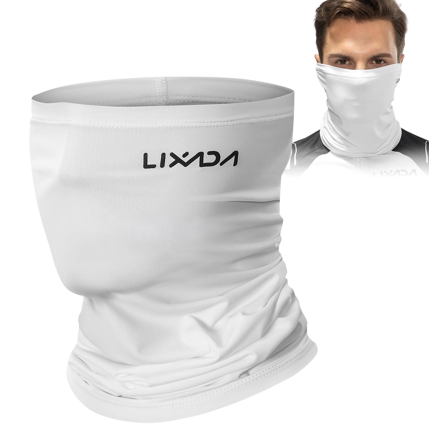 Lixada Radfahren Half Face Cover Motorrad Halswärmer Reiten Halsmanschette Kühlung Klettern Laufen Type 2 weiß