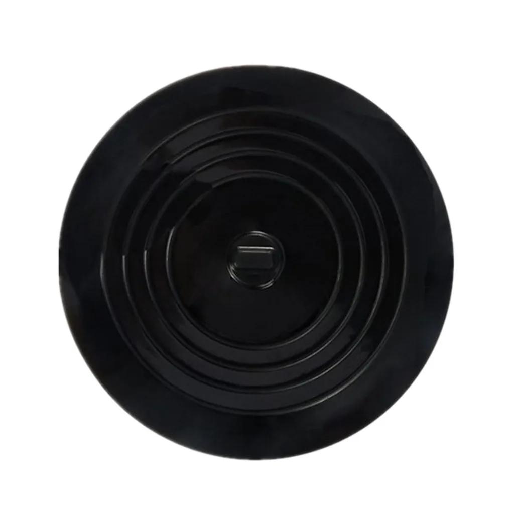 Wannenstöpsel, großer Silikon-Ablaufstöpsel, Haarstopper, Badewannenstöpsel, flache Saugabdeckung für Küche, Badezimmer, Wäsche schwarz