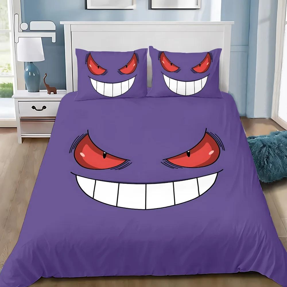 Bettbezug Kissenbezug Bettwäscheset Cartoon Böse Gengars Erwachsene Junge Mädchen Schlafzimmerdekoration Kindergeschenk Einzel Doppel Übergröße 150x200cm 3pcs