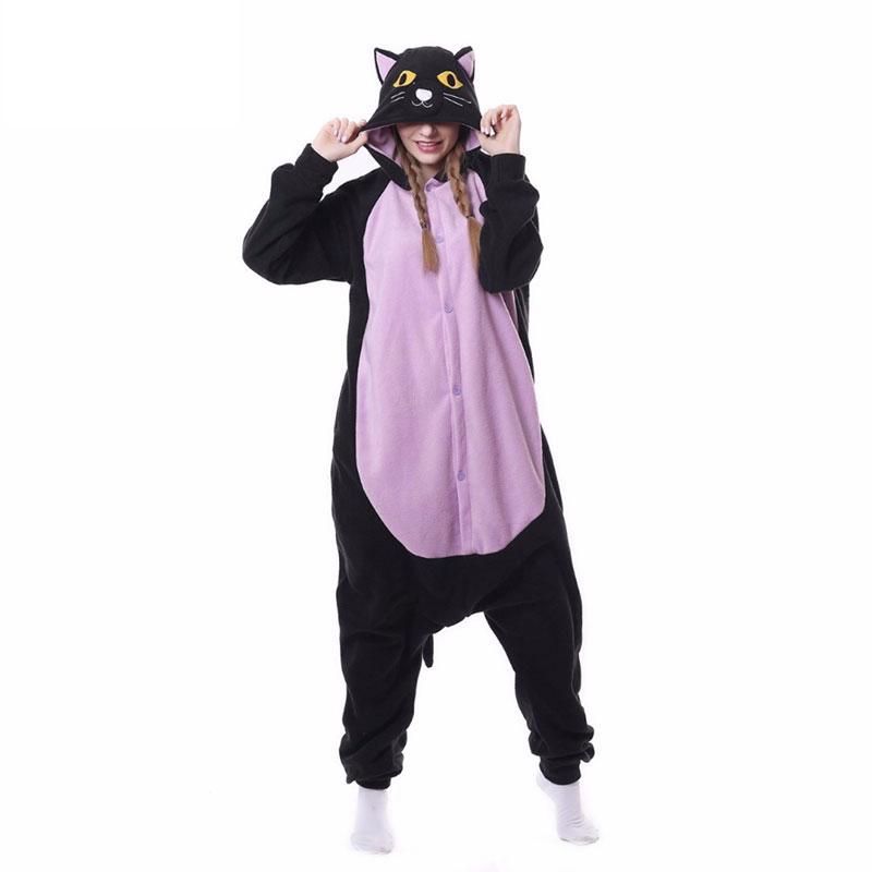 Herren Einteiler Pyjama Anime Kigurumi Übergröße Onesie für Erwachsene Halloween Ganzkörper Pyjama Cartoon Cosplay Kostüm L pink