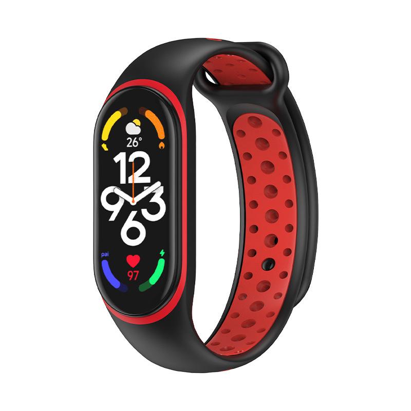 Armband für Xiaomi Mi Band 8 7 6 5 4 3 Sport-Armbanduhr Silikon-Armband Smartwatch-Armband Ersatz für Xiaomi-Band-Armband Miband-Armband Mi Band 7 6 5