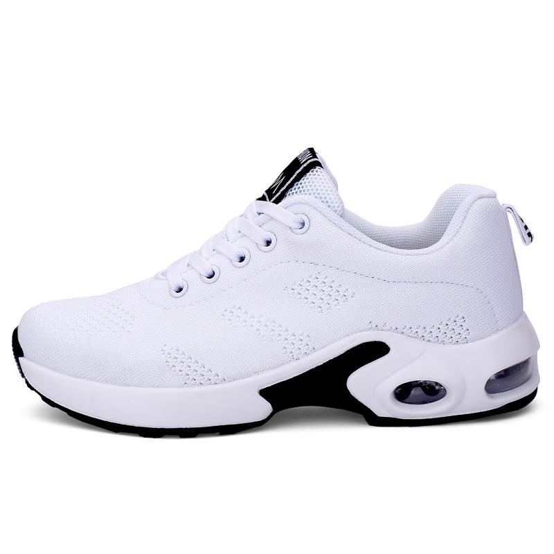Orthopädische Sneakers Damen Atmungsaktive Freizeitschuhe Outdoor Leichte Sportschuhe Casual Walking Platform Damen Sneakers 36 weiß