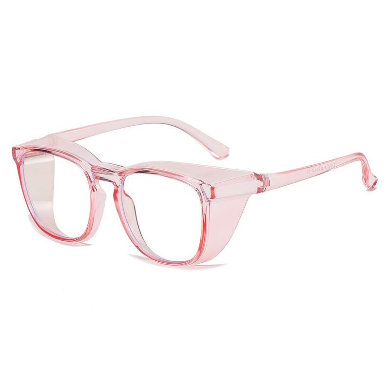 Reiten Arbeitsbrille Schutzbrille Sanddicht Anti-Blaulicht Anti-Beschlag PC Staubdicht Anti-Wind Versorgung Transparent pink