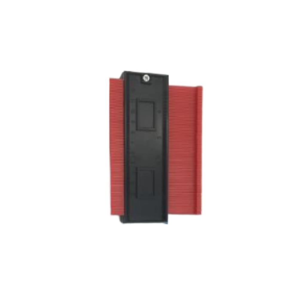 12/14/25 cm Unregelmäßige Konturen Gauge Arc Lineal Kunststoff Gauge Kontur Profil Skala Vorlage Krümmung Skala Fliesen Laminat 12CM rot