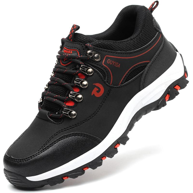 Arbeitssicherheitsstiefel Herren Stahlkappenschuhe Arbeitsstiefel Unzerstörbare Schuhe Pannensichere Sicherheitsarbeitsschuhe Herren Damen Arbeitssneaker Schutzschuhe Herren 44 schwarz