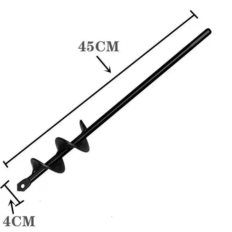 Garten Blumen und Pflanzen pflanzen Graben Loch Bohrer Spirale Stange lose Erde Legierung Boden Ddrill Bit kurze Stange 4x45CM