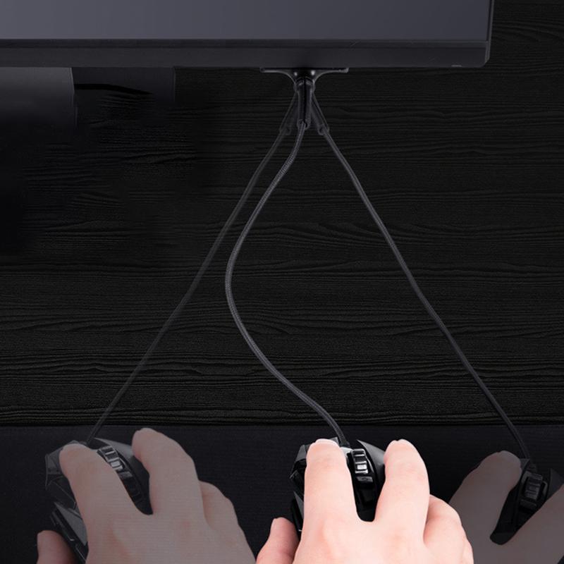 Desktop-Draht Kabel Organizer Maus Kabel Klemme Maus Bungee Kabel Halter Clip