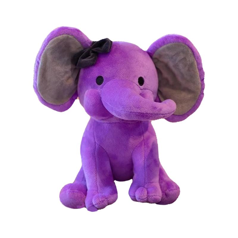 Elefant Plüschtiere Babyzimmer Dekorative Stoffpuppen für Plüschtiere Plüschtiere Teddy Kinder Stitch Kuscheltiere 25cm violett