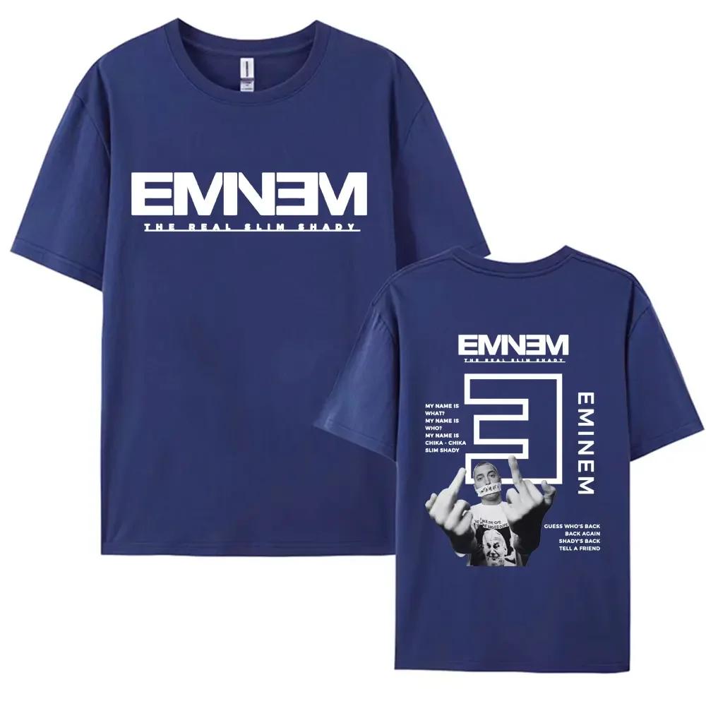 Rapper Eminem Neues Album Grafikdruck T-Shirts Herren Damen Hip Hop Trend Kurzarm T-Shirt Sommer Baumwoll T-Shirt für Fans Geschenk S