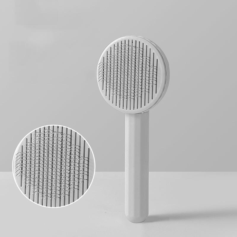 Haustier-Katzenbürste, selbstreinigende Zupfbürste für Katzen, Hunde, Haare, entfernt Tierhaare, Kamm, Haustierpflege-Werkzeug, Katzenzubehör