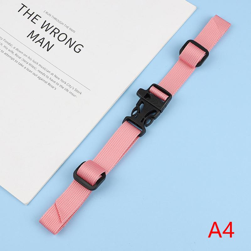 Rutschfester Rucksack-Brusttaschengurt, verstellbarer Schultergurt für Tasche, Outdoor-Camping-Taschen, Riemen, Rucksack-Zubehör hellrosa