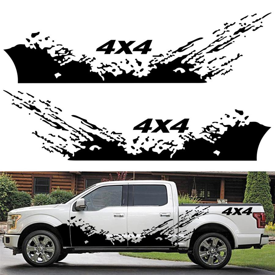 2x Car Side Body Vinyl Sticker Splash Graphics Decals Black For 4x4 Truck PickupVehicle Parts & Accessories, Car Tuning & Styling, Body & Exterior Styling!