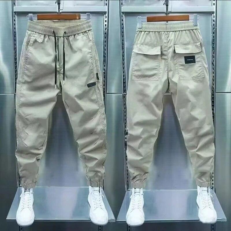 Baumwolle Jogger Cargo Hosen Männer Street Hip Hop Jogginghose Männlichen Casual Harem Hosen Sommer Harajuku Hosen Männer XL khaki