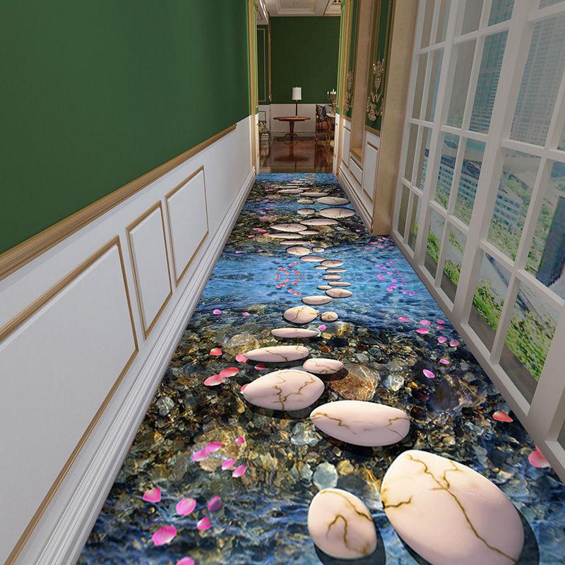 3D Korridor Gang Teppich Hause Veranda Matte Hotel Hotel Treppe Teppich Rutschfeste Decke Teppich Kann Zugeschnitten Werden Hause Schlafzimmer Teppich 100*200cm