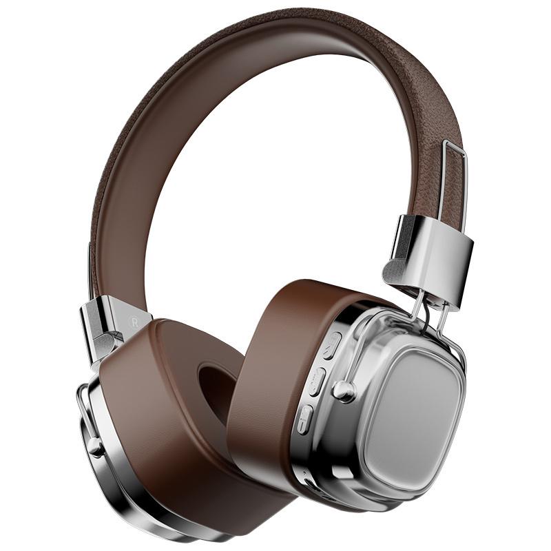 2024 Neue Retro-Kopfhörer, kabellose Bluetooth-Headsets, DJ-Stereo-Sounds, Over-Ear-Kopfhörer, faltbares Headset, Gamer-Wahl braun