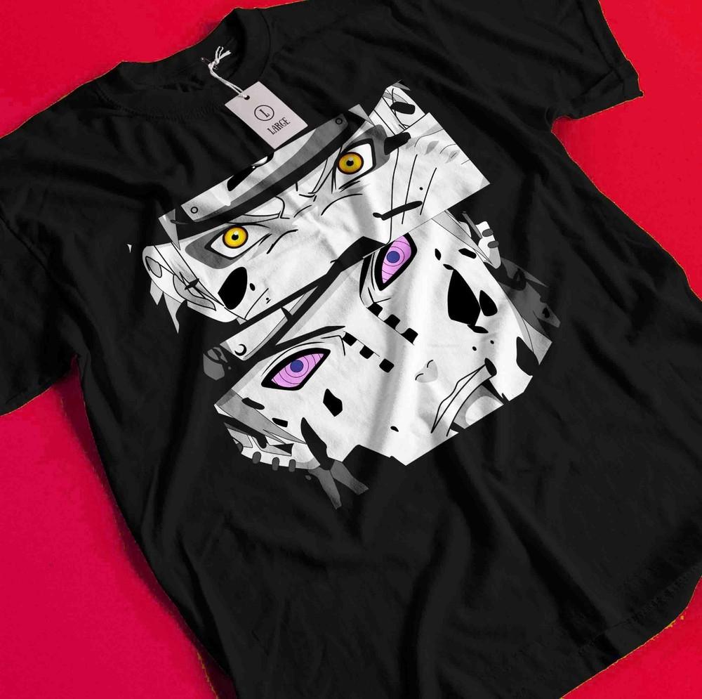 Pain T-Shirt Itachi T-Shirt Kisame Shirt Madara Kakashi Naruto Anime Akatsuki T-Shirt BB443 M