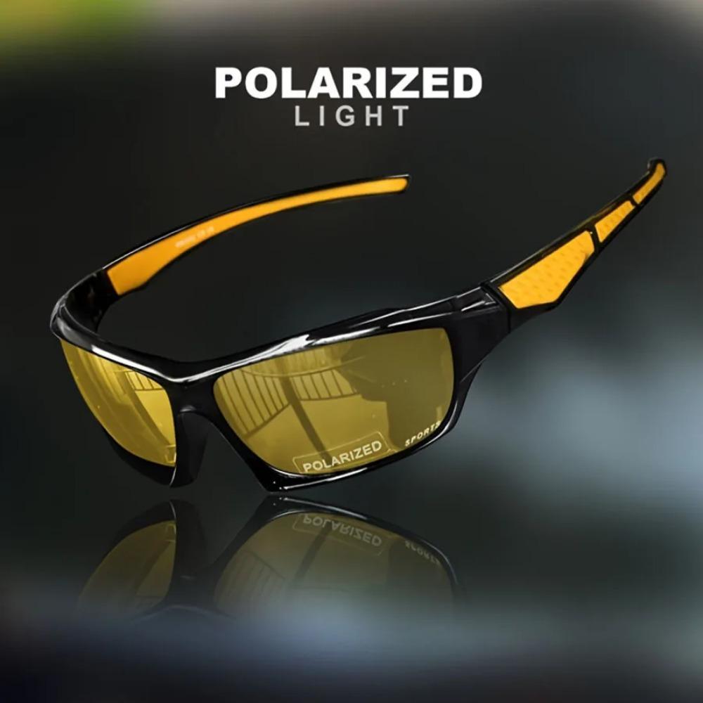 HD Objektiv Polarisierte Radfahren Sonnenbrille UV400 Outdoor Sport Goggle UV Beständig Radfahren Glas gelb