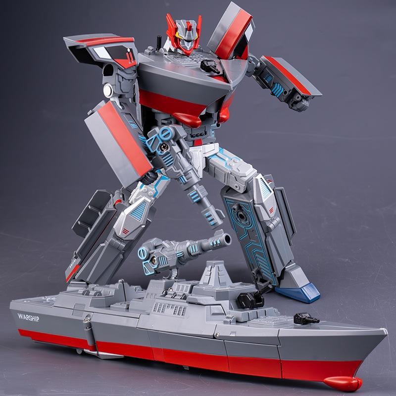 Neuestes Cooles 20CM Verwandlungsspielzeug Junge 055 Panzer Flugzeug 99A Z-20 Action Modell Roboter Auto Panzer Schiff Modell Jungen Geschenke W991-4