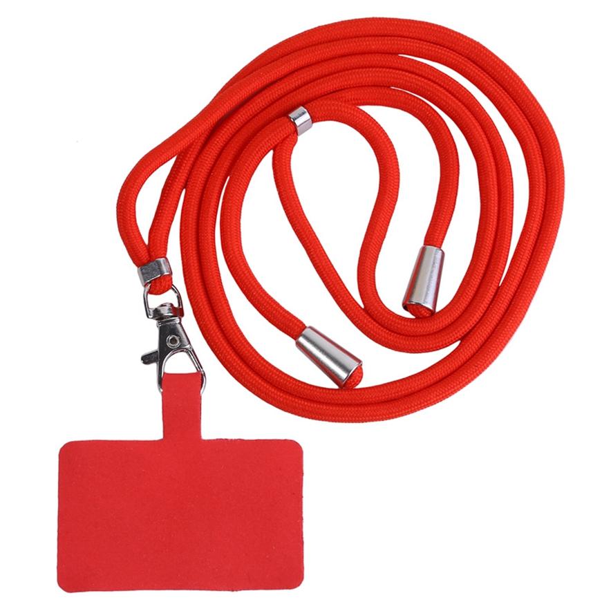 Home Supplies Handy-Clip-Umhängeband, Anti-Verlust-Lanyard, Outdoor-Reise-Handy-Kartenhalter-Lanyard rot