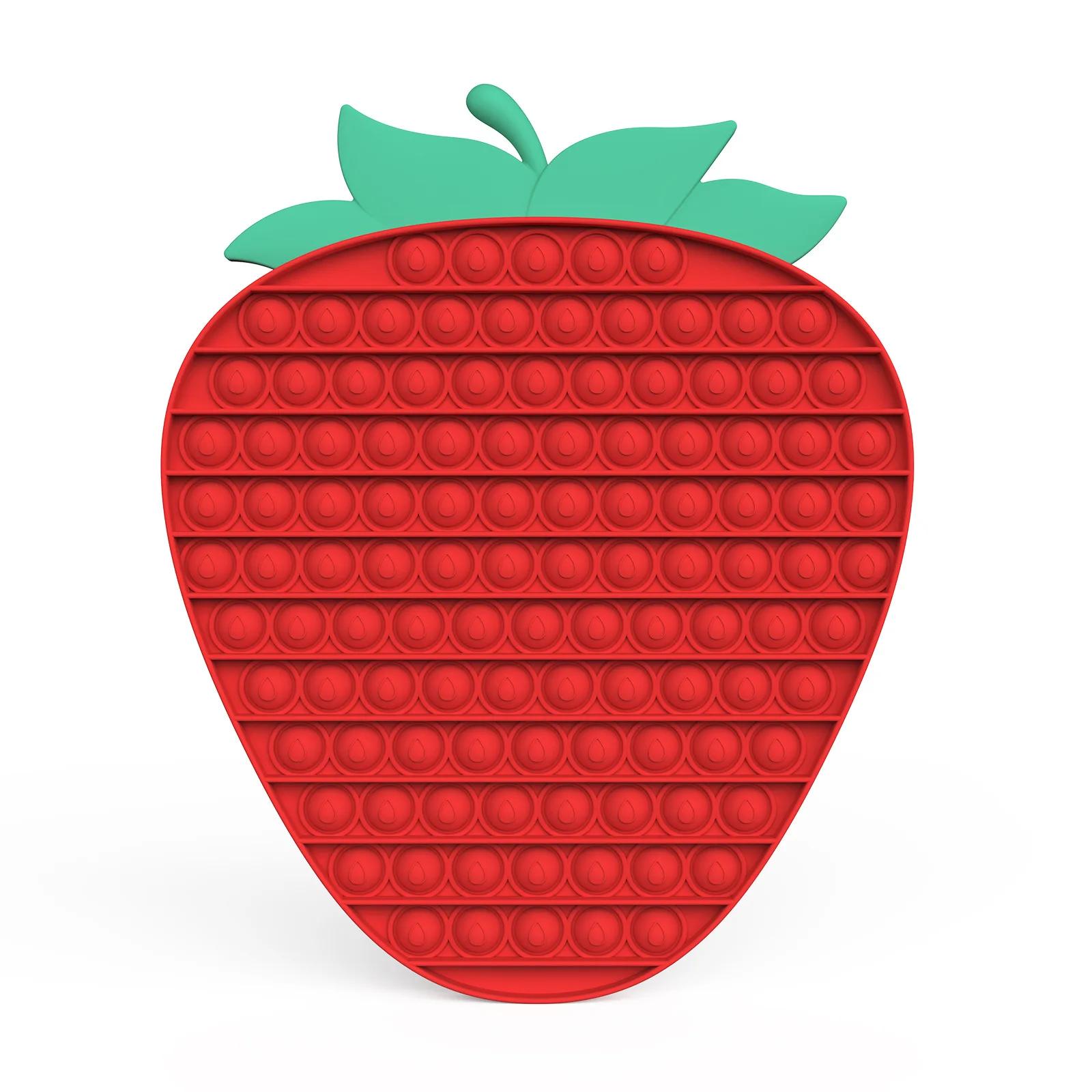 Gian Schmetterling Erdbeere Ananas 30/40 Großer Pop-it Sensorisches Riesiges Fidget-Spielzeug Autismus Kinder Antistress-Spiel ADHD Geschenk