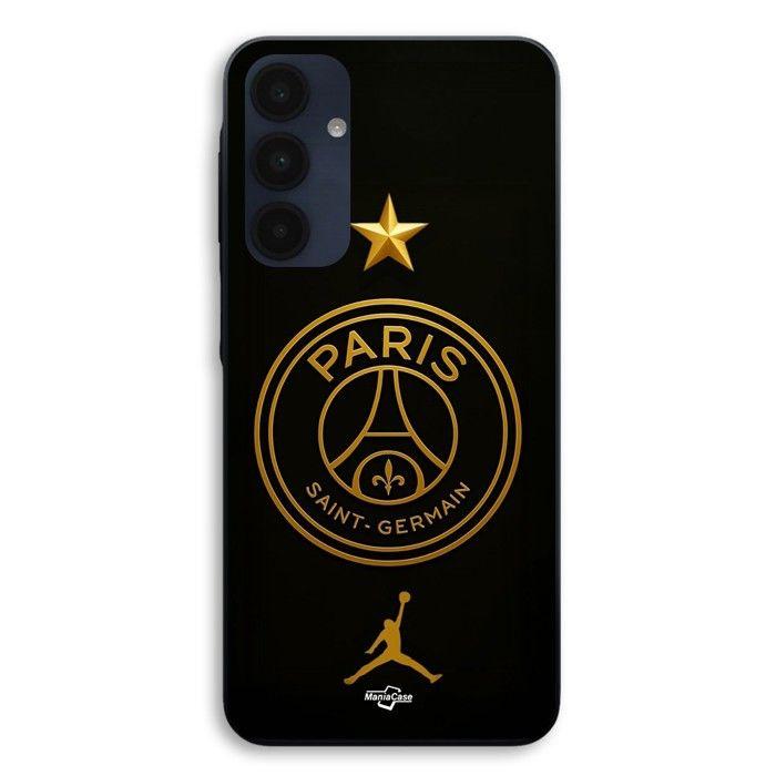 Hülle Für Samsung Galaxy A16 PSG Logo jordan golden Stern Meister Maniacase schwarz