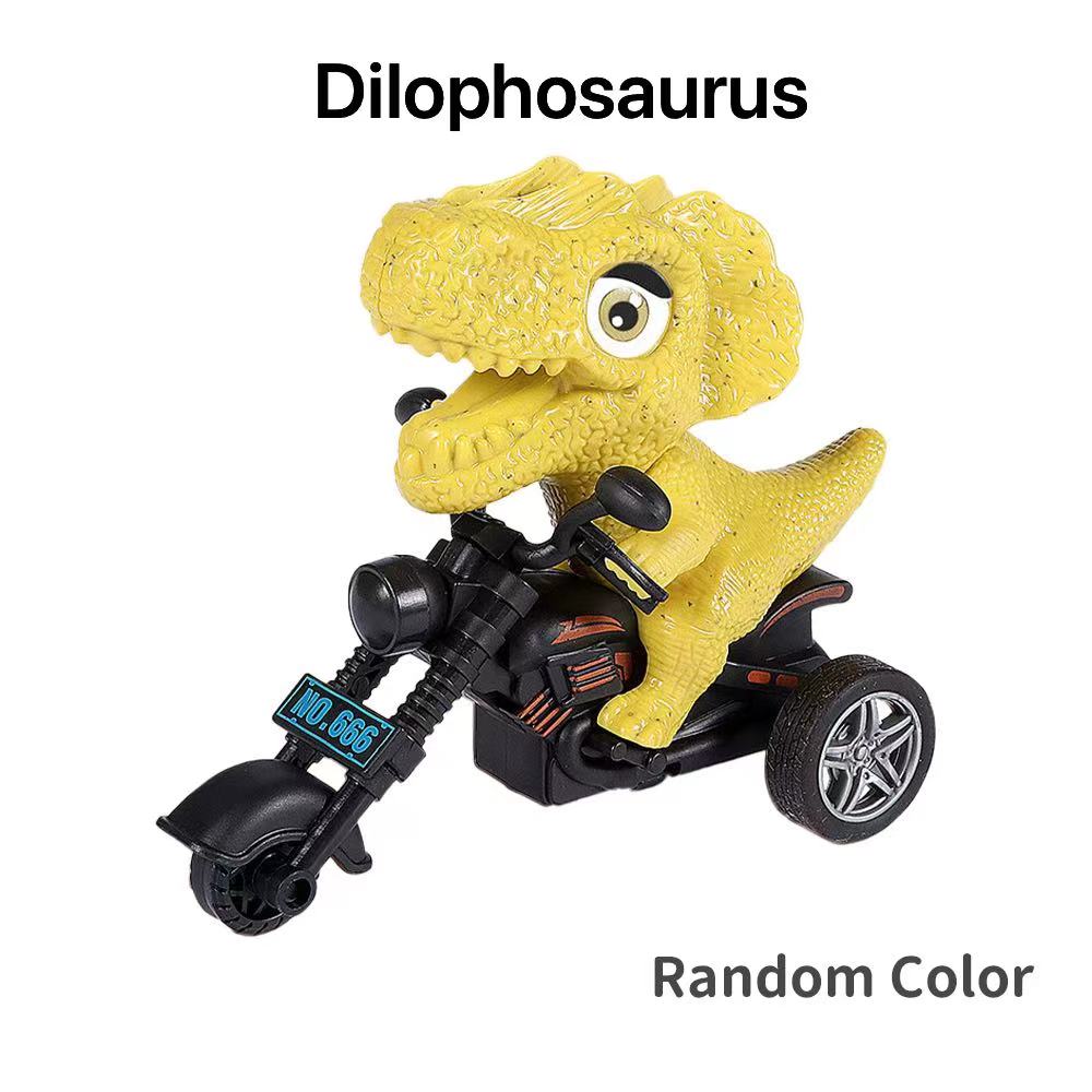 Dinosaurier Reiten Motorrad Auto Kinder Spielzeug Trägheit Tier Modell Pull Back Spielzeug Miniaturen Figuren Dinosaurier Spielzeug für Kinder Geschenk