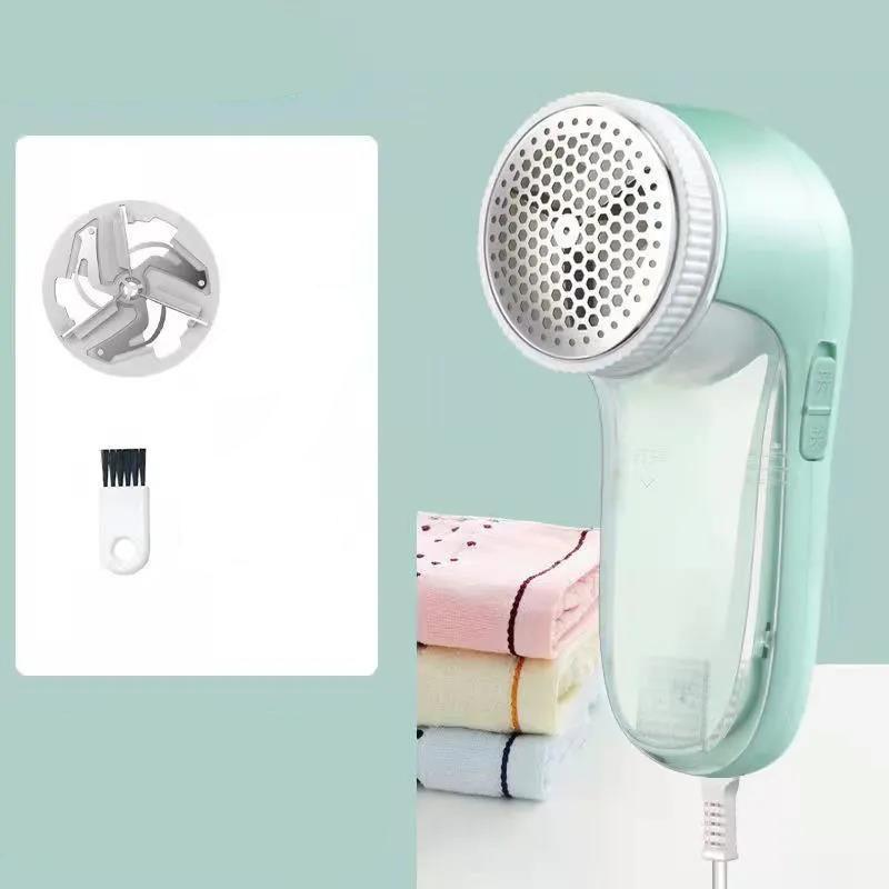1,5 m Schnur, Fusselentferner, Elektrorasierer, USB-Haarballenschneider für Kleidung, Sofa, Decke, Vorhang hellgrüne
