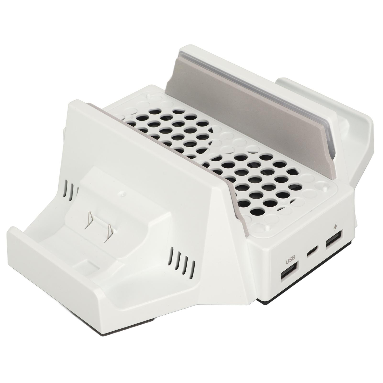 Kühlständer für Spielekonsolen, 4-stufig einstellbarer Lüfter mit doppelter Ladestation für Xbox