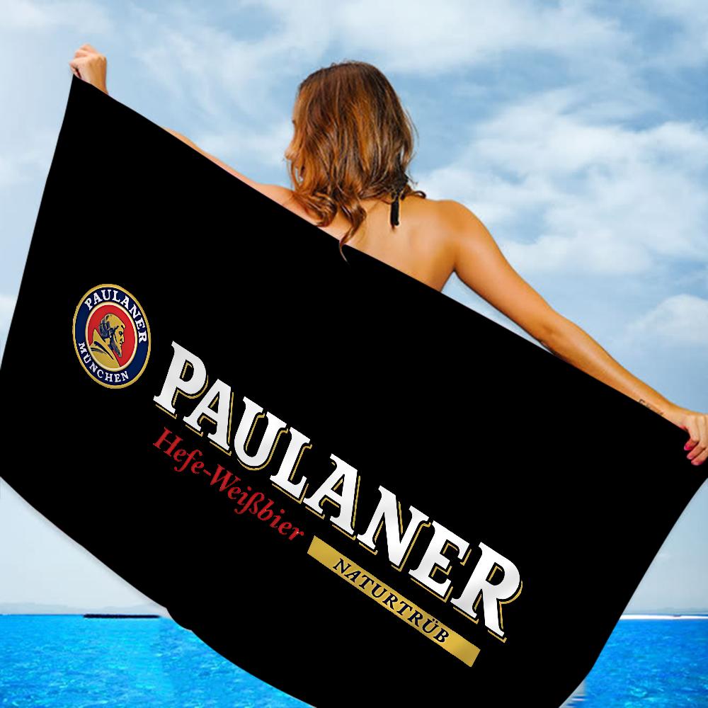Deutsches Bier Paulaners Mikrofaser Strandtuch Saugfähig Schnelltrocknend Weich Yoga Schwimmen Resort Bergsteigen Handtuch W30*H60(CM)