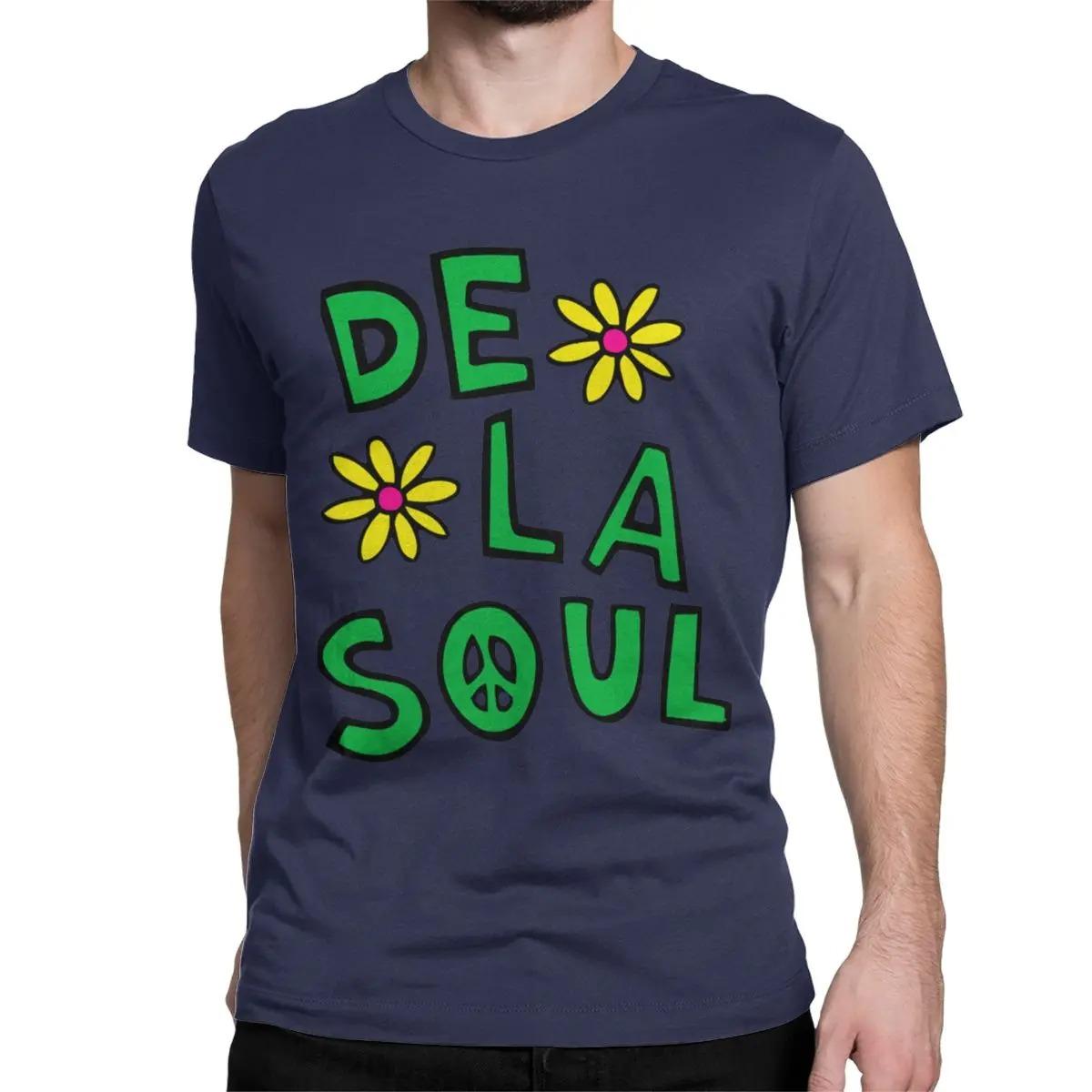 Herren Damen De La Soul ATCQ A Tribe Called Quest T-Shirts Reine Baumwollkleidung Vintage Kurzarm T-Shirts Übergröße T-Shirts XXXXXL navy blau